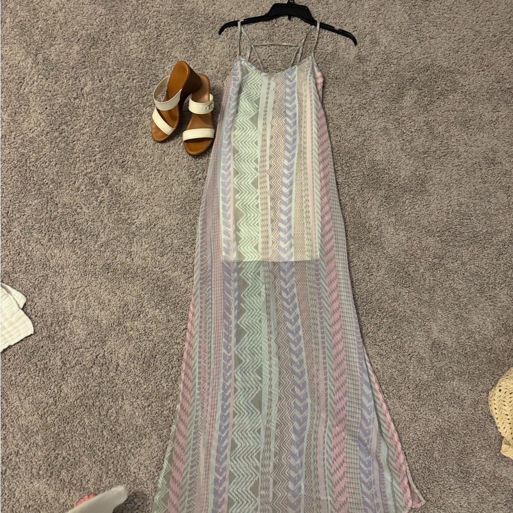 Pastel maxi dress
